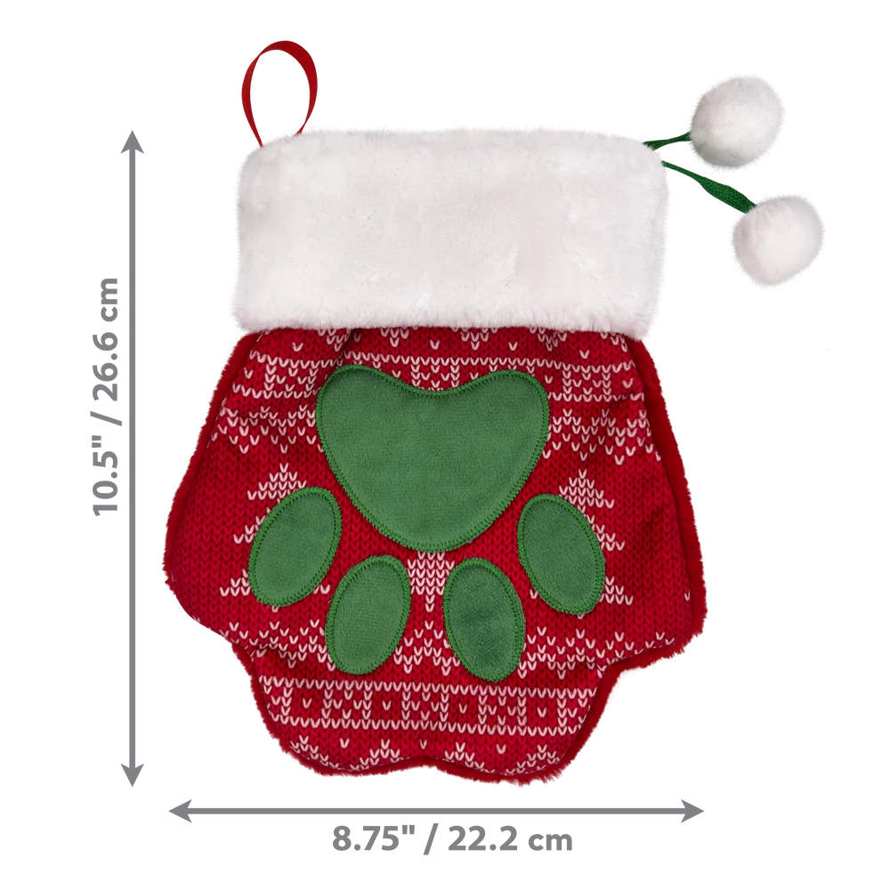 HOLIDAY STOCKING PAW LRG