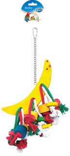 ПОЛОВИНА ЛУНЫ С ВЕРЕВКОЙ И ЦВЕТНЫМИ КУБИКАМИ