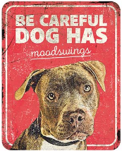 WARNING SIGN STAFFORT EN RED