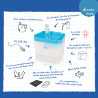 3 FILTER CADRIDGE FOR TRANSPARENT DRINKING FOUNTAIN