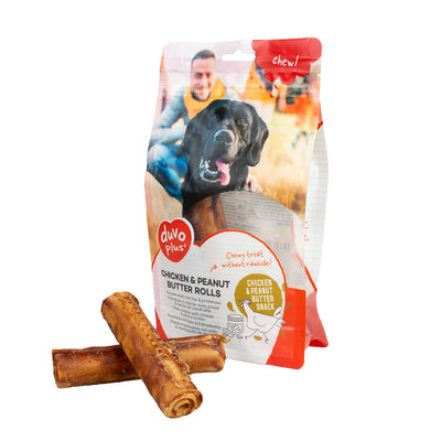 CHEW! CHICKEN & PEANUT BUTTERSTICKS & ROLLS