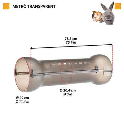 METRÒ RABBIT HOUSE TUNNEL TRANSPARENT