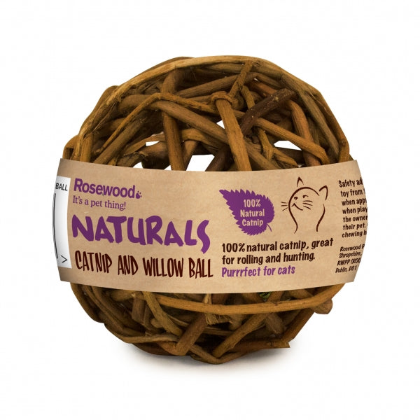 NATURALS FOR CAT WILLOW & CATNIP BALL