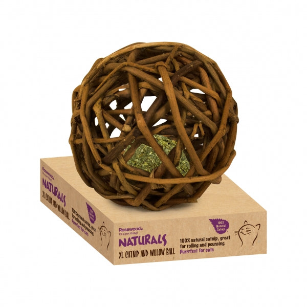 NATURALS FOR CAT WILLOW & XL CATNIP BALL