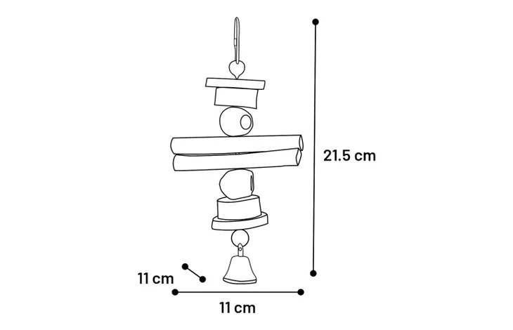 PARAKEET TOY AKIR BROWN