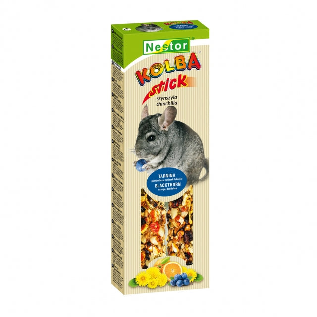 2 палочки из шиншиллы с шипами, апельсинами и орехами