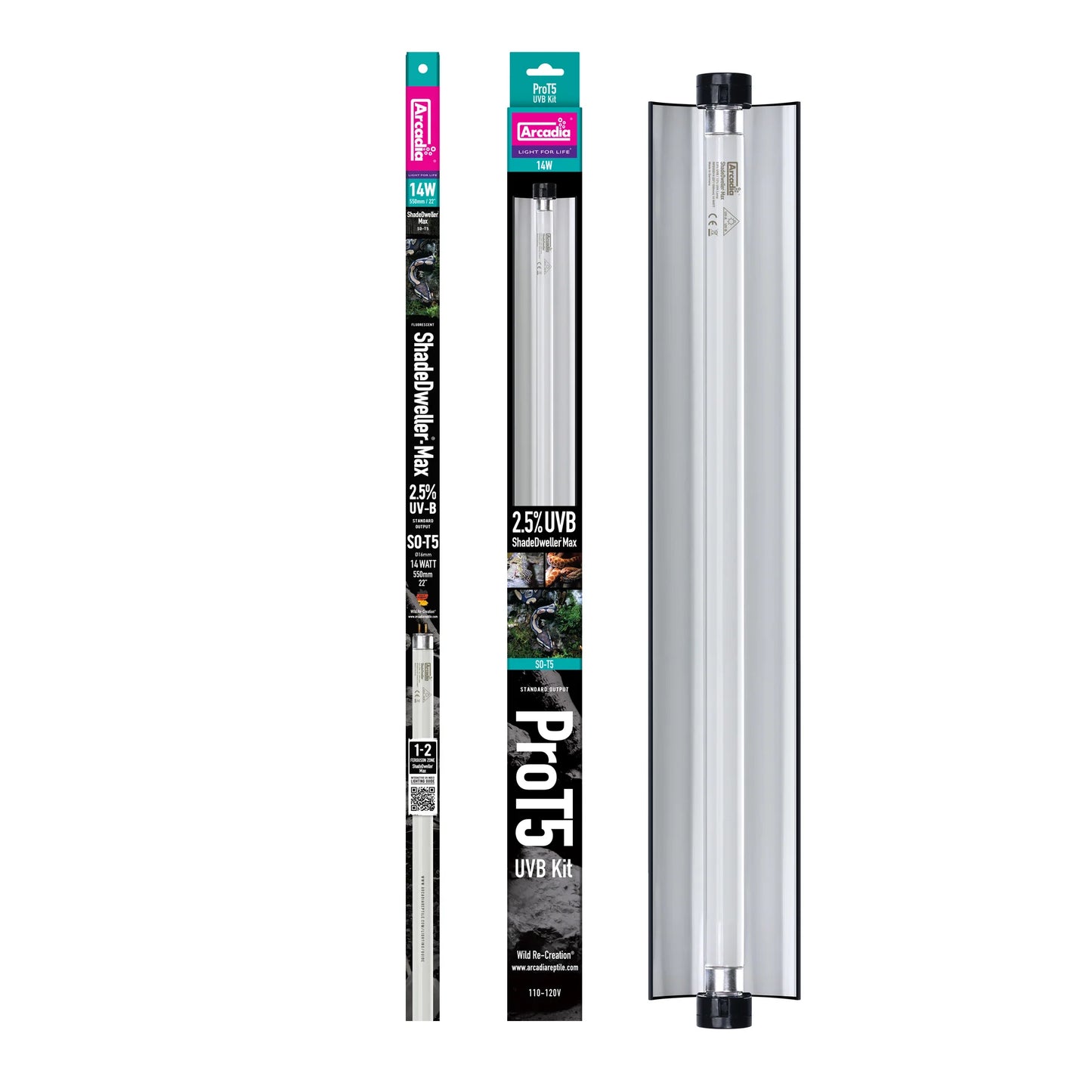 ARCADIA PRO T5 UVB MAX KIT SHADEDWELLER UVB