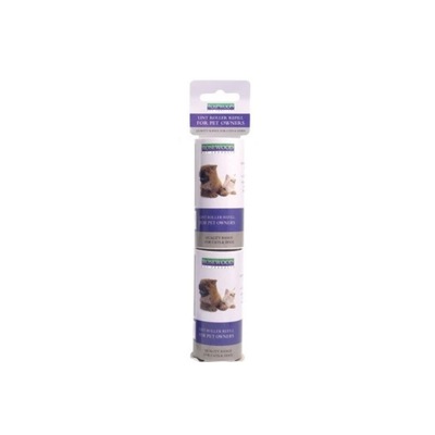 PET LINT ROLLER REFILL x 2
