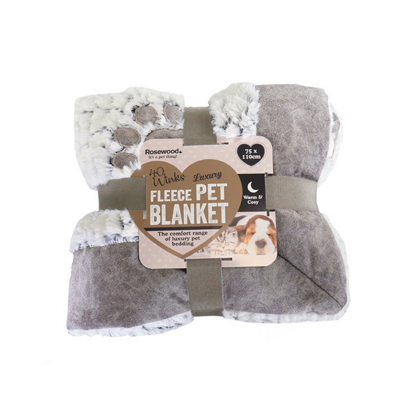 GREY LUXURY PLUSH BLANKET