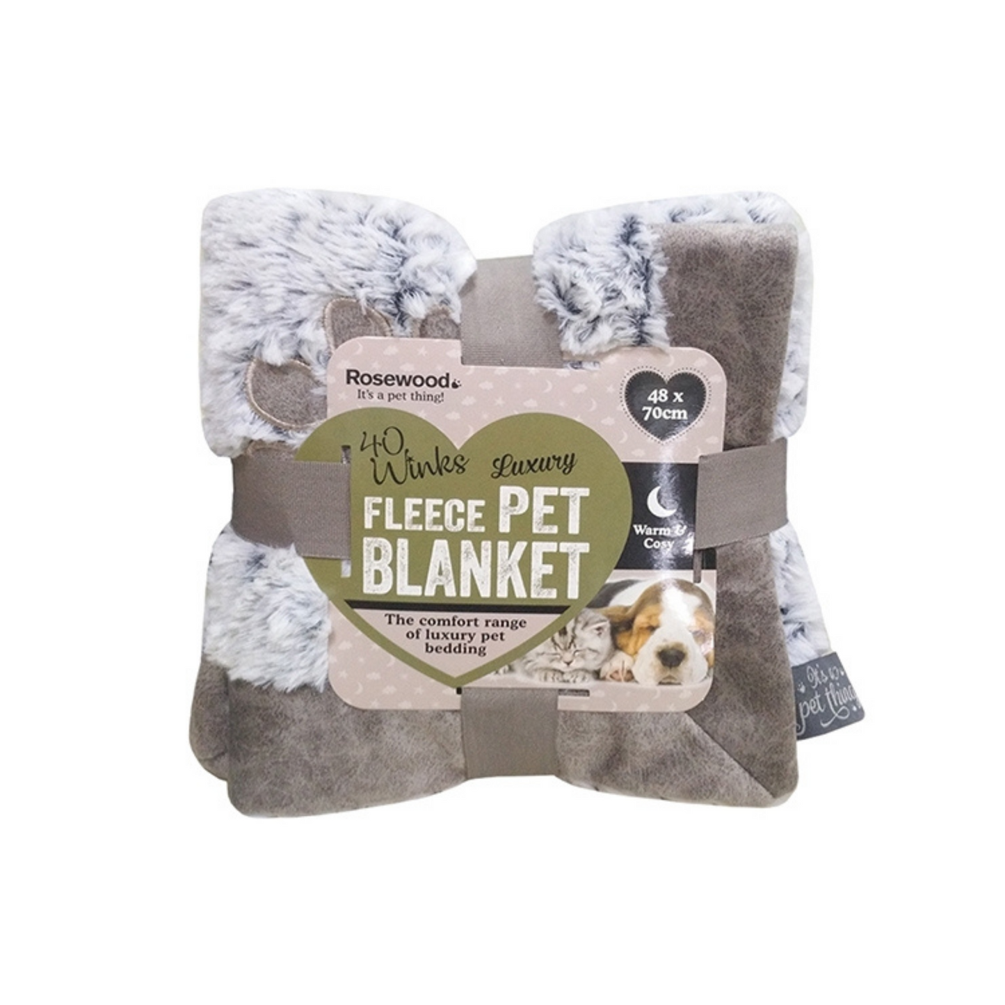 GREY LUXURY PLUSH BLANKET
