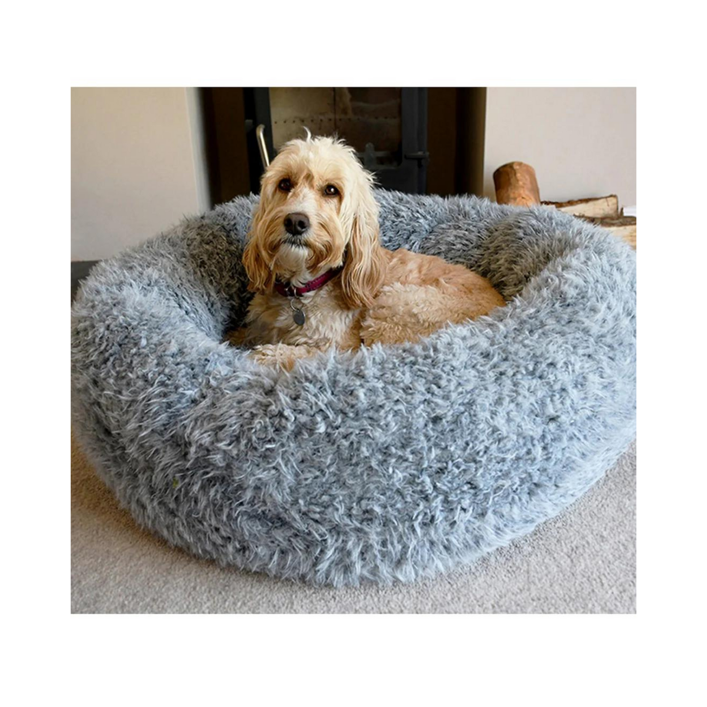 SILVER FLUFF CALMING BED