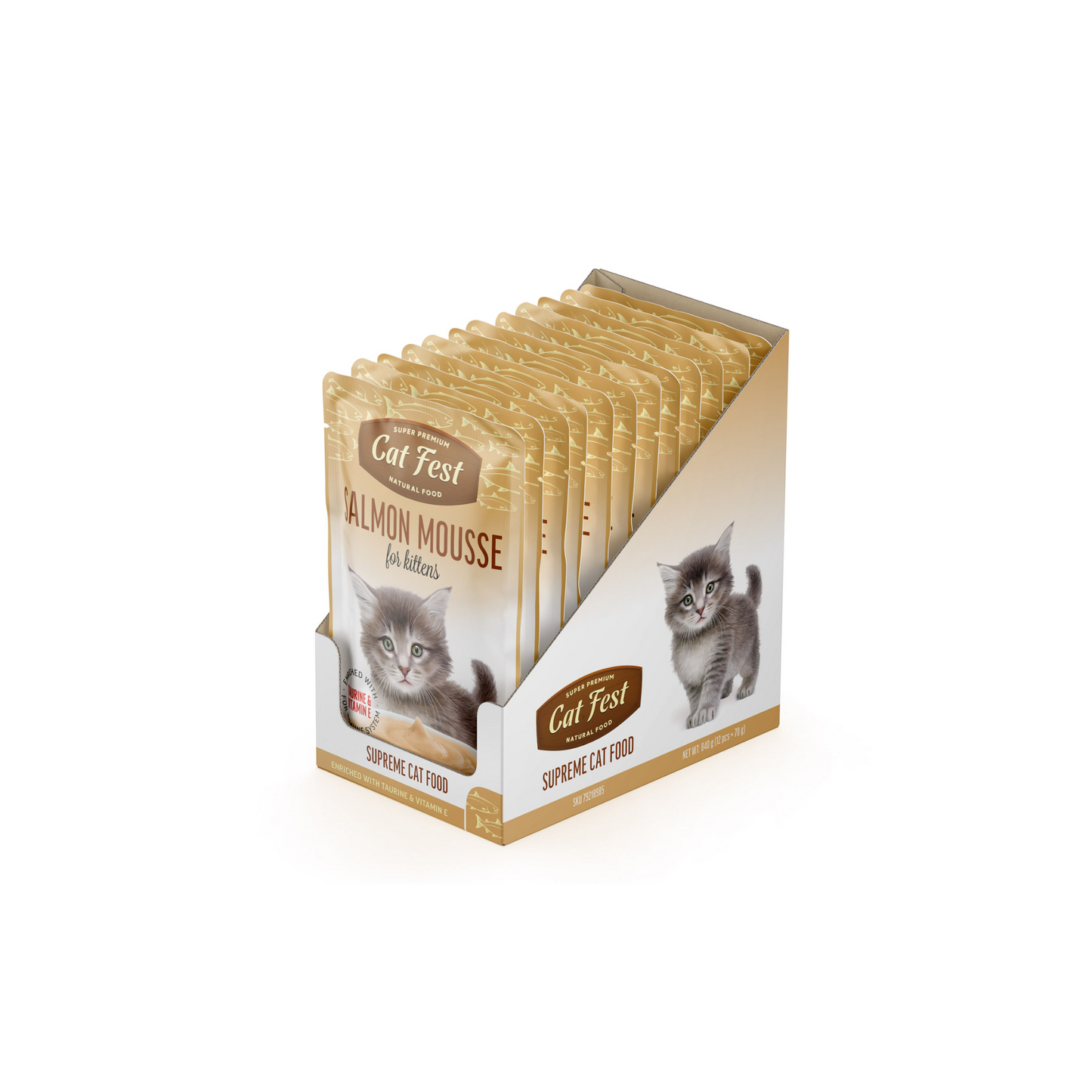 SALMON MOUSSE FOR KITTEN 70G