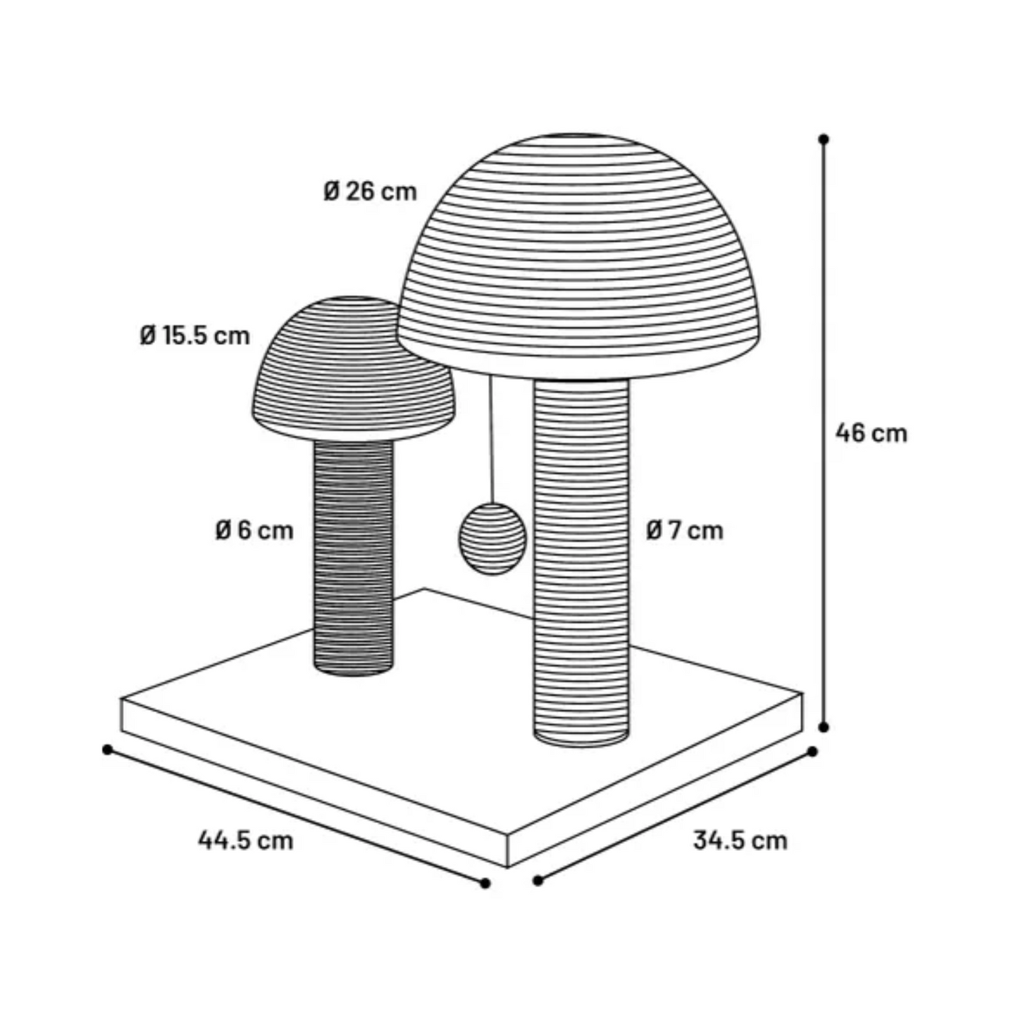 SCRATCHING TREE NISHA BEIGE