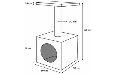 SCRATCHING TREE SEAN GREY & DARK GREY