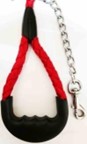 ROPE LEAD WITH RUBBER HANDLE/CHAIN