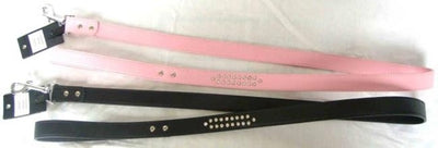 LEATHER LEAD WITH STRASS