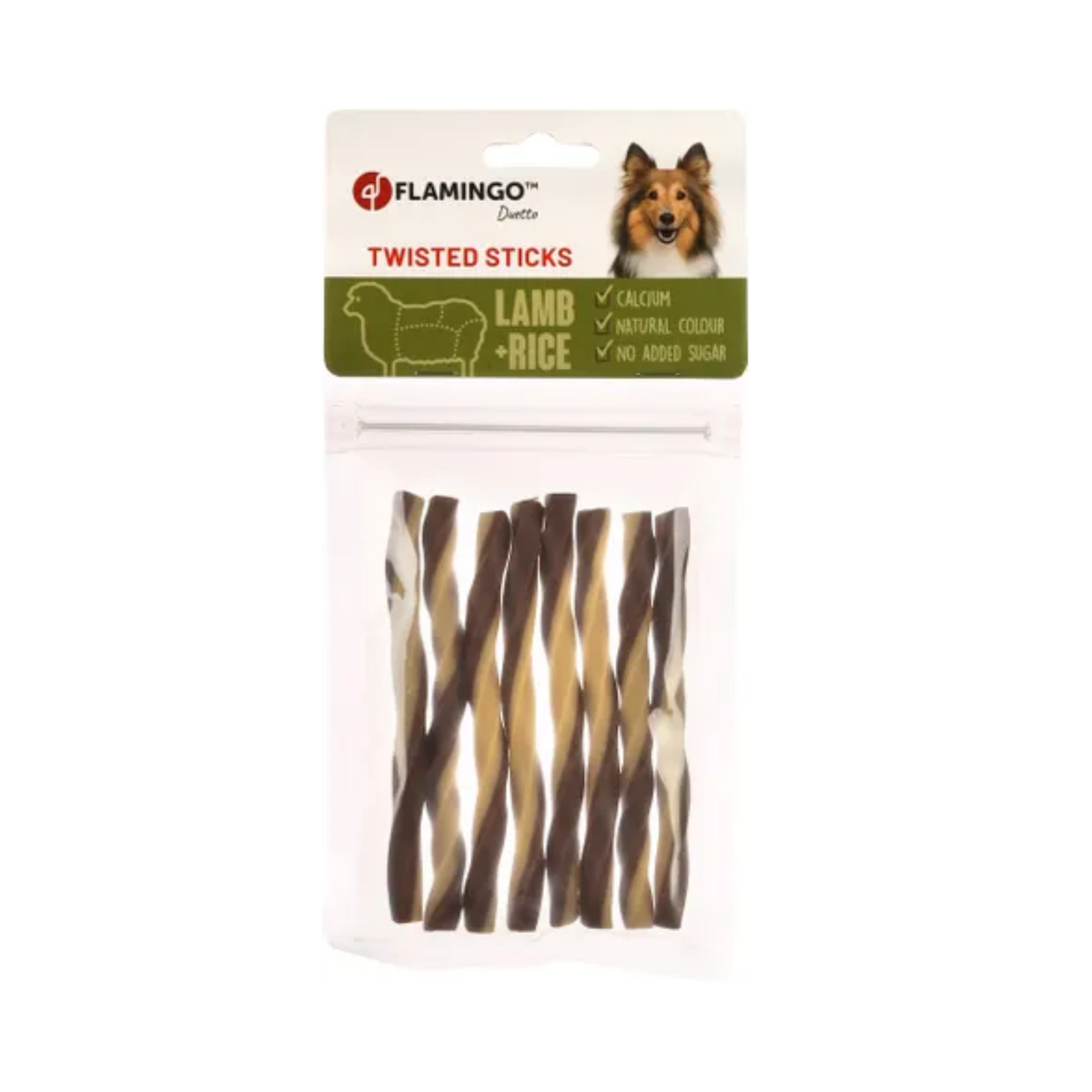 SNACKS DUETTO TWISTED SMALL STICKS LAMB & RICE 85G