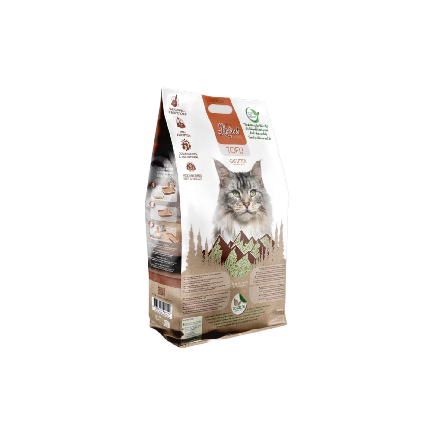 CAT LITTER TOFU UNSCENTED 10L
