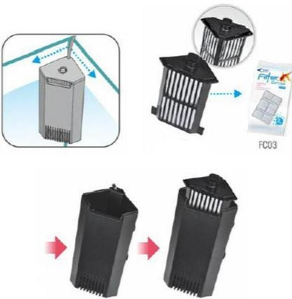 Spare parts for GF aquarium filters