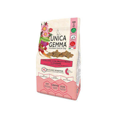 DOG BISCUIT STAR SHAPED WITH RED BERRIES & GINGER 300g