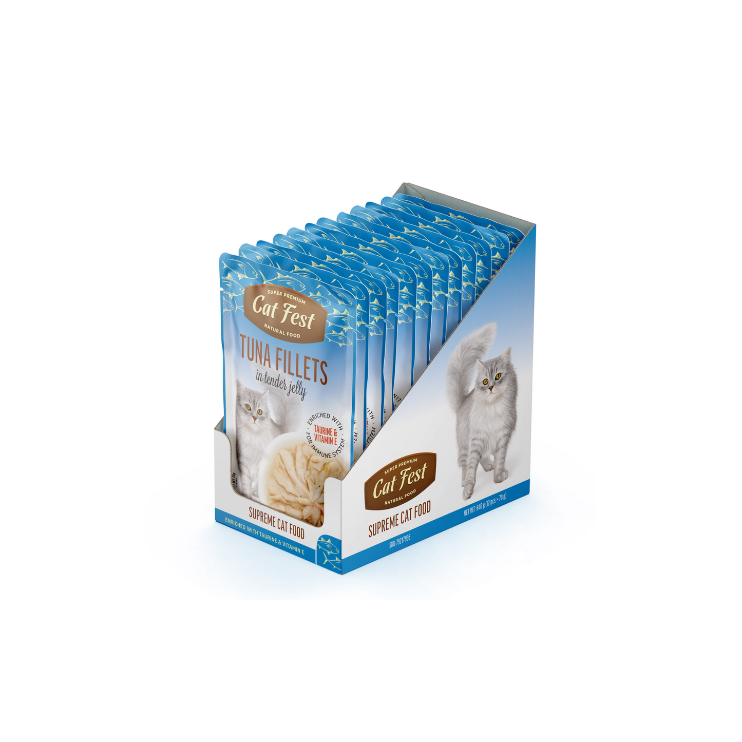 TUNA FILLETS IN TENDER JELLY 70G