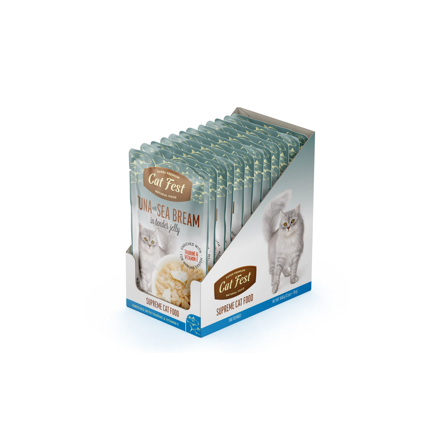 TUNA WITH SEA BREAM IN TENDER JELLY 70G