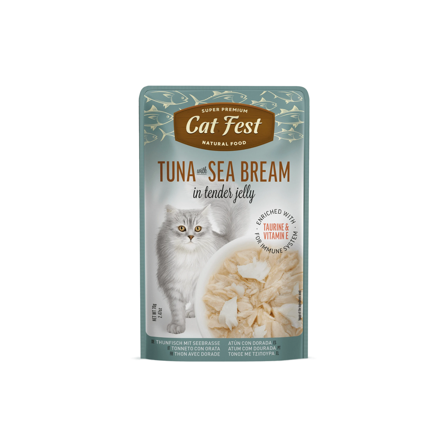 TUNA WITH SEA BREAM IN TENDER JELLY 70G