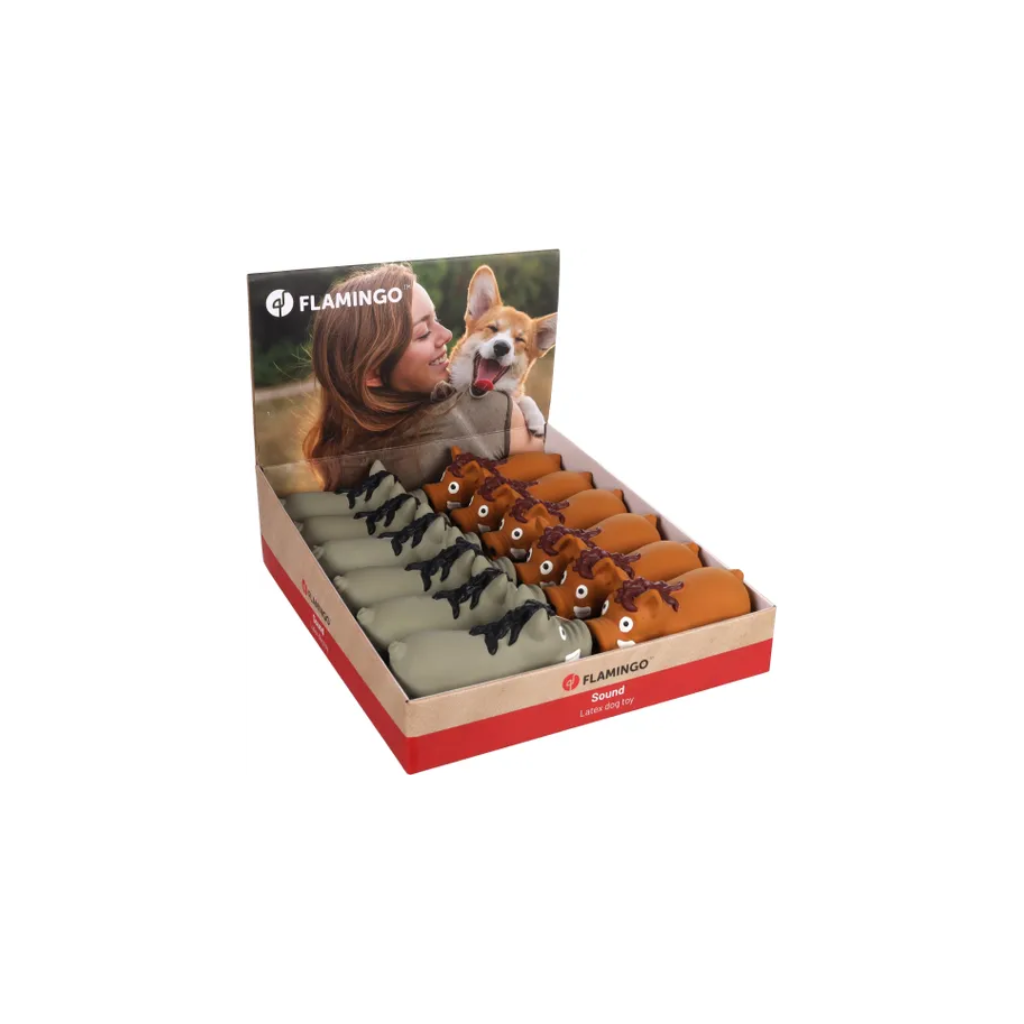 DOG TOY LATEX TOMIN WILD BOAR