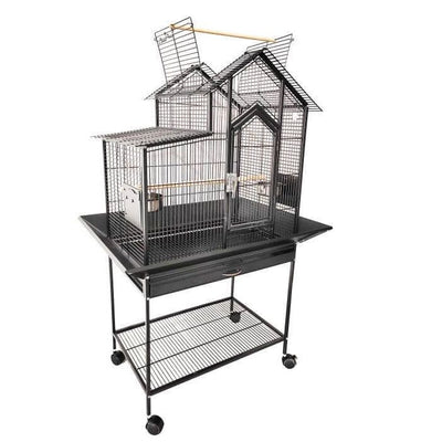 PARROT CAGE HOUSE OPEN FLAT TOP