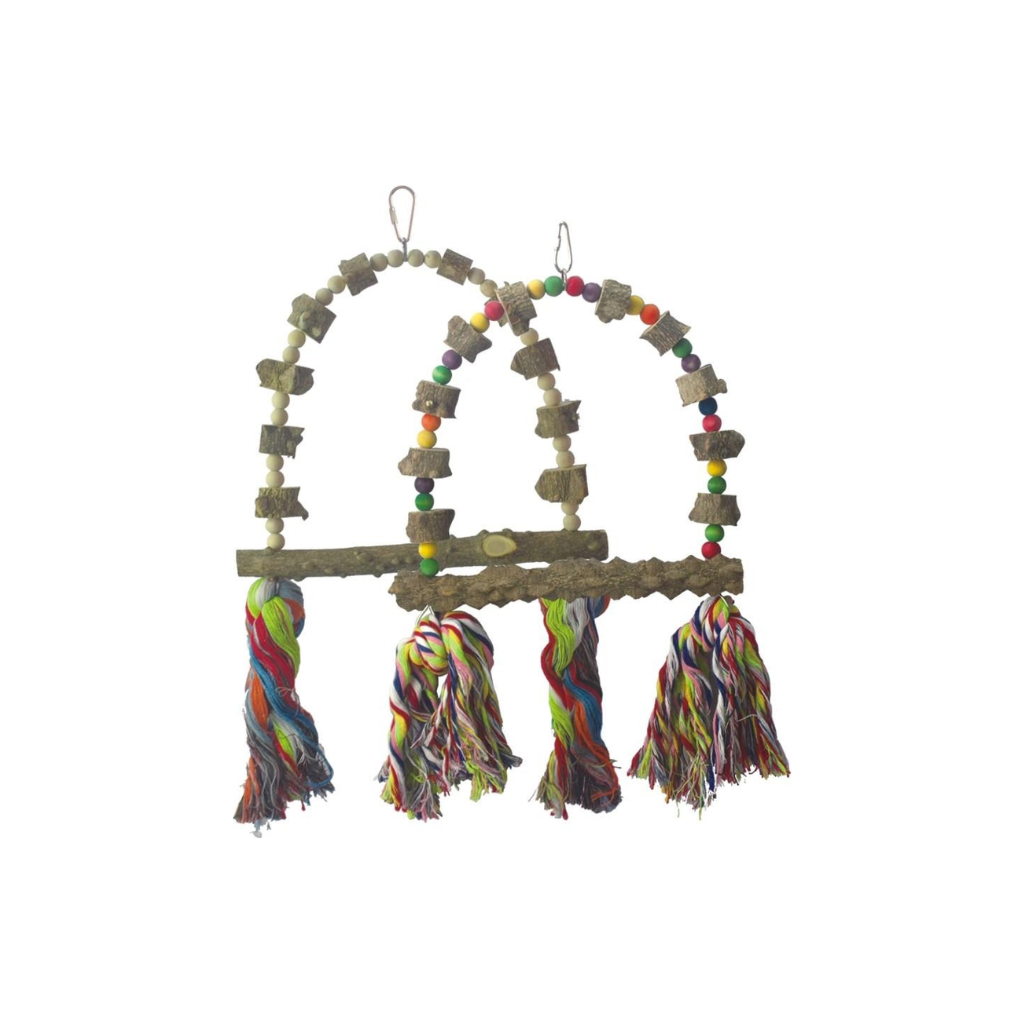 BIRD TOY PEPPER WOOD SWING