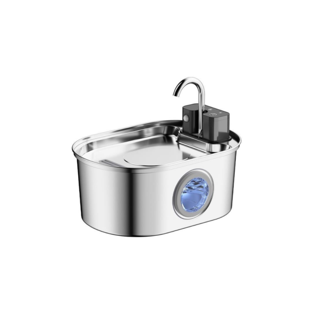 WIRELESS STAINLESS STEEL SMART WATER FOUNTAIN FOR PET 3.2L
