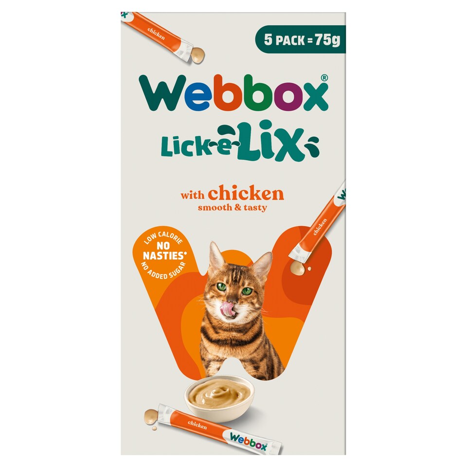 WEBBOX LICKIES TASTY LICKS CREAMY TREATS