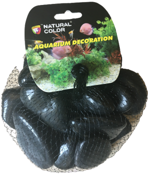 NATURAL BLACK SHINY GRAVEL 2-3cm / NET 500g