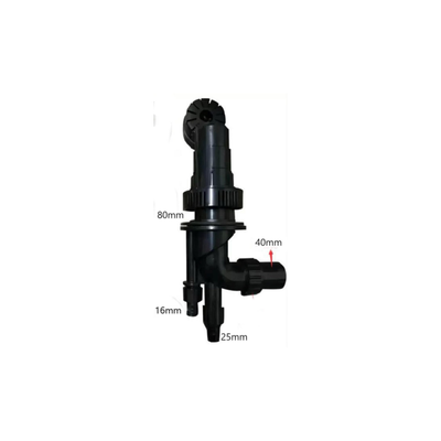Aquarium Fish Tank Bottom Filter Pipe Fittings 4-Way Overflow Pipe Connectors
