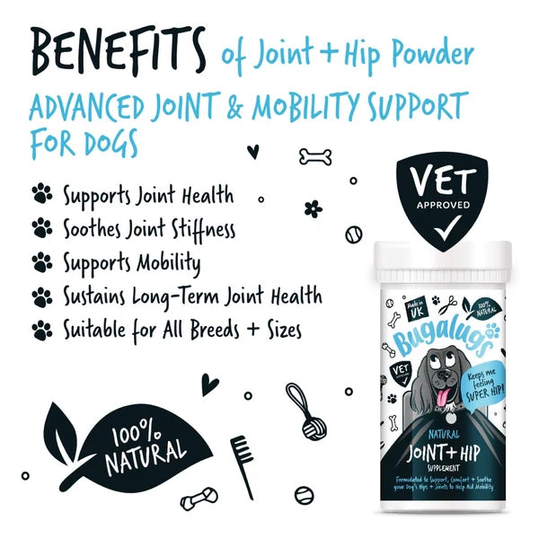 HIP & JOINT SUPPLEMENT POWDER FOR DOGS 80G