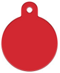 TAG CIRCLE LRG RED