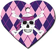 TAG HEART LRG SKULL