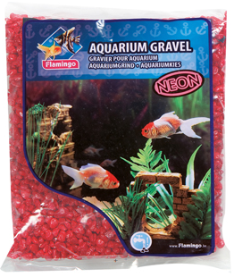 GRAVEL NEON RED 1KG 4-7mm