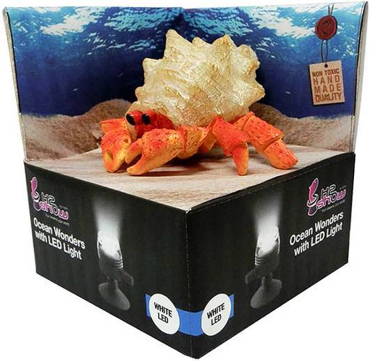 H2SHOW HERMIT CRAB DÉCOR-WHITE LED 2w