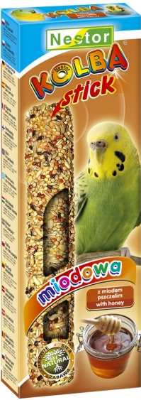 2x BUDGIE STICKS HONEY 85G