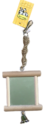 WOODEN BIRD TOY MIRROR