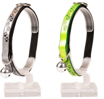 ОШЕЙНИК ДЛЯ КОШКИ СВЕТОВЫЕ ЛАПЫ НЕЙЛОН