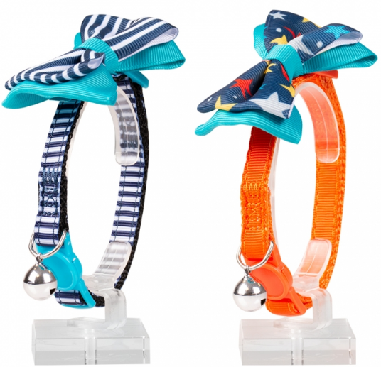 Ошейник для кошек из нейлона с бантиком