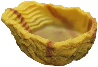 DRINKING BOWL SMALL OCHRE