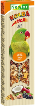 2x COCATIEL-LOVEBIRD STICKS XXL FRUIT / NUTS 165 gr