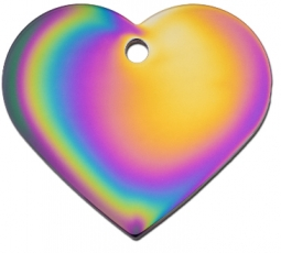 TAG HEART LRG RAINBOW