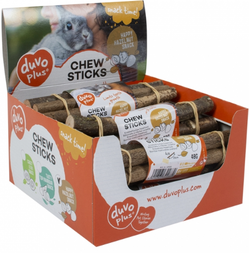 CHEW STICKS HAZELNUT 4ST