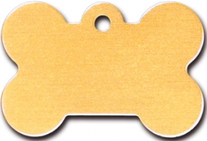 MUSTARD BONE SHAPED ID TAG