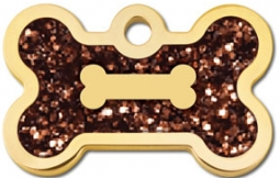 BONE SM EPOXY GOLD/BRONZE GLITTER