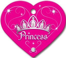 TAG HEART LRG PRINCESS